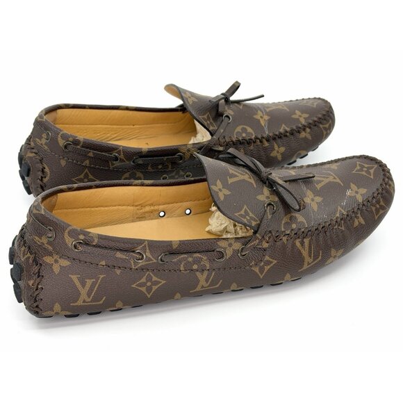 Louis Vuitton Moccasin Monogram Brown Arizona Driver Shoes US Size 10.5 main image 15
